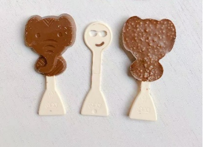 2. Mixture & 2 colors Ice cream Stick chocolate line