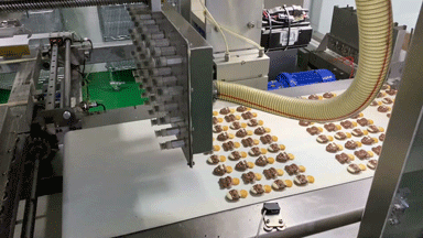 Decoration lollipop chocolate line