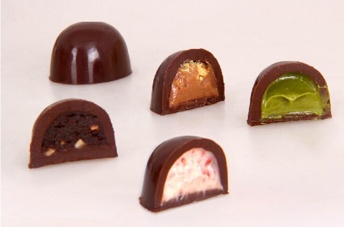 一勺更多的馅料巧克力线 & 加工