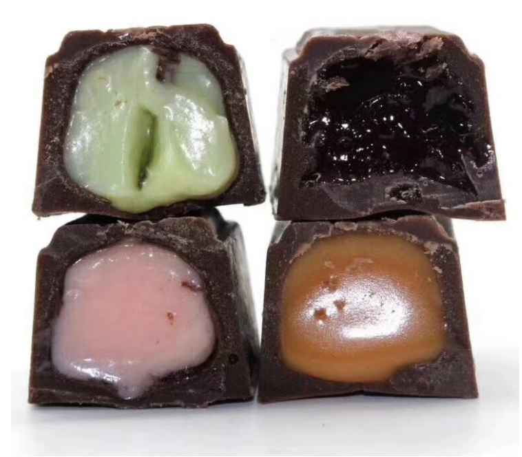 一勺更多的馅料巧克力线 & 加工