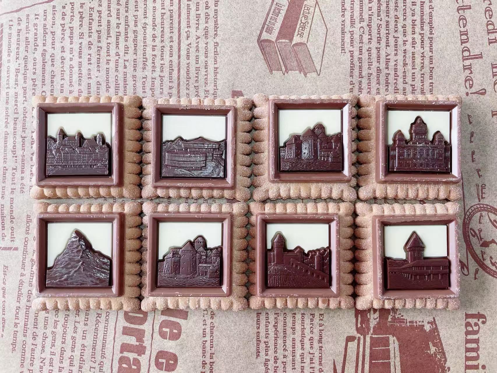 BISCUIT FILLING decoration chocolate line