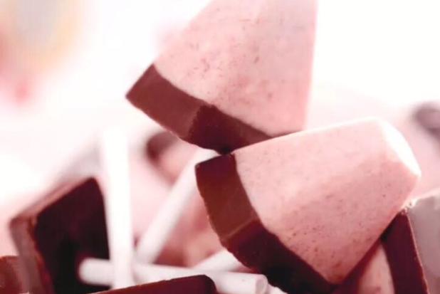 2. Mixture & 2 colors Ice cream Stick chocolate line