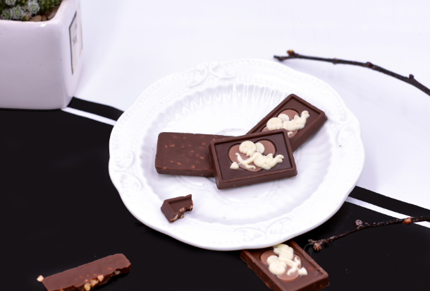 2. Mixture & 2 colors Ice cream Stick chocolate line