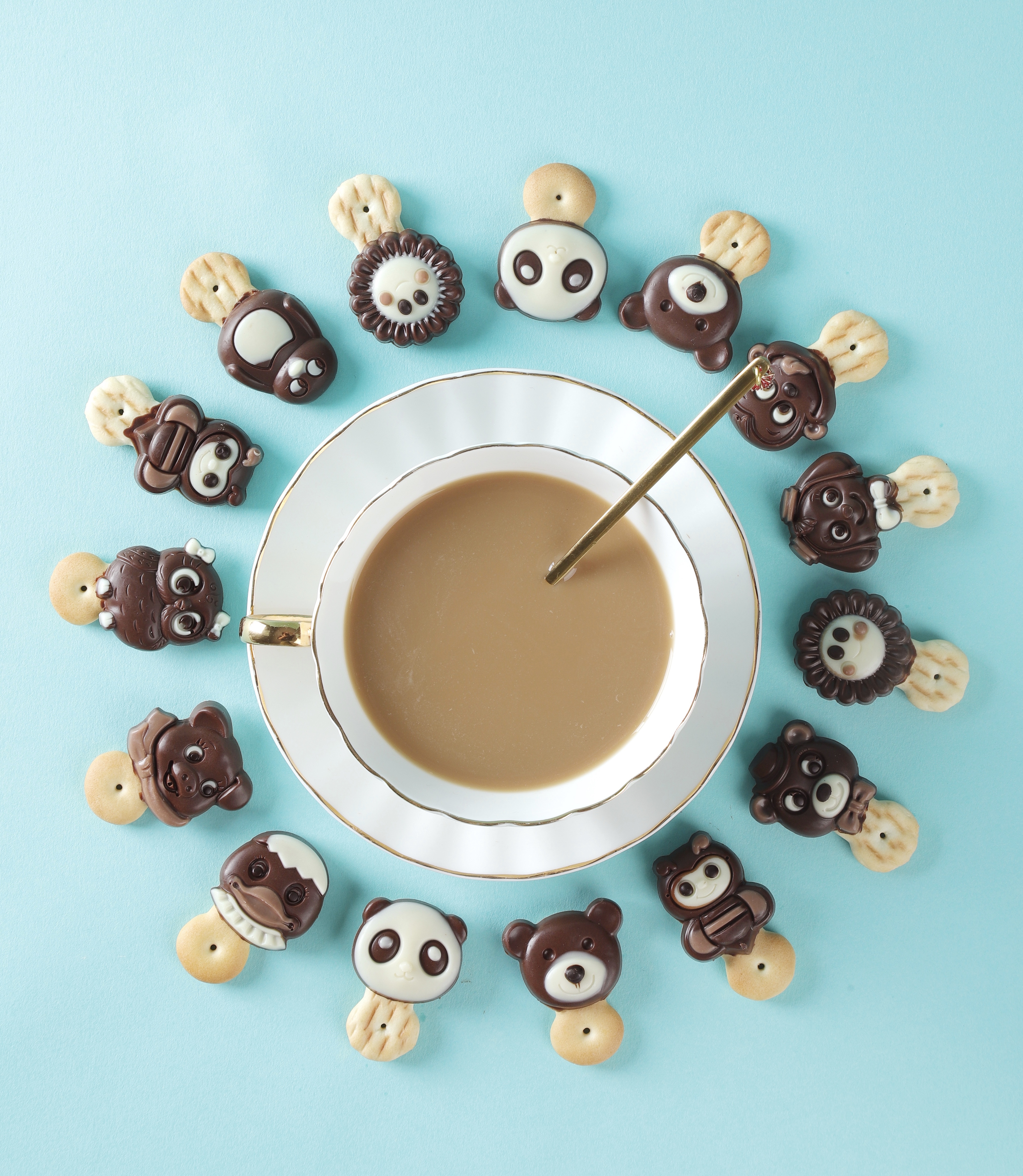 一勺更多的馅料巧克力线 & 加工