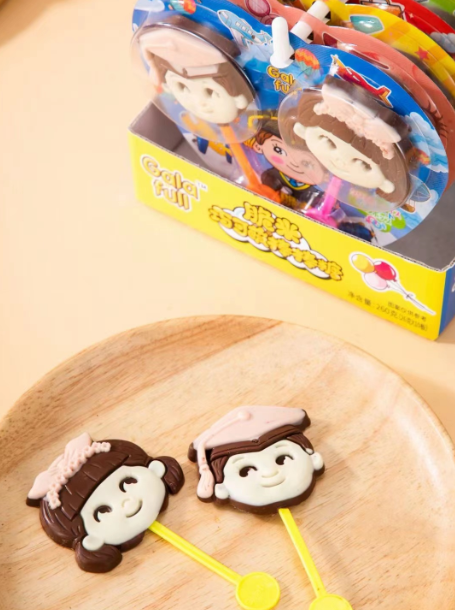 2. Mixture & 2 colors Ice cream Stick chocolate line