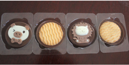 Decoration chocolate line & TRAYING