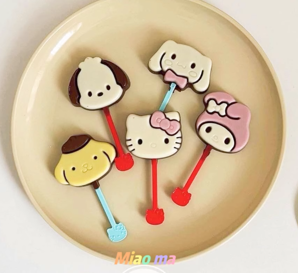 Decoration lollipop chocolate line