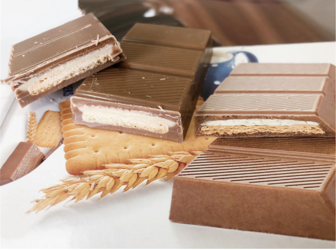 WAFER &; other fillings chocolate shell molding line