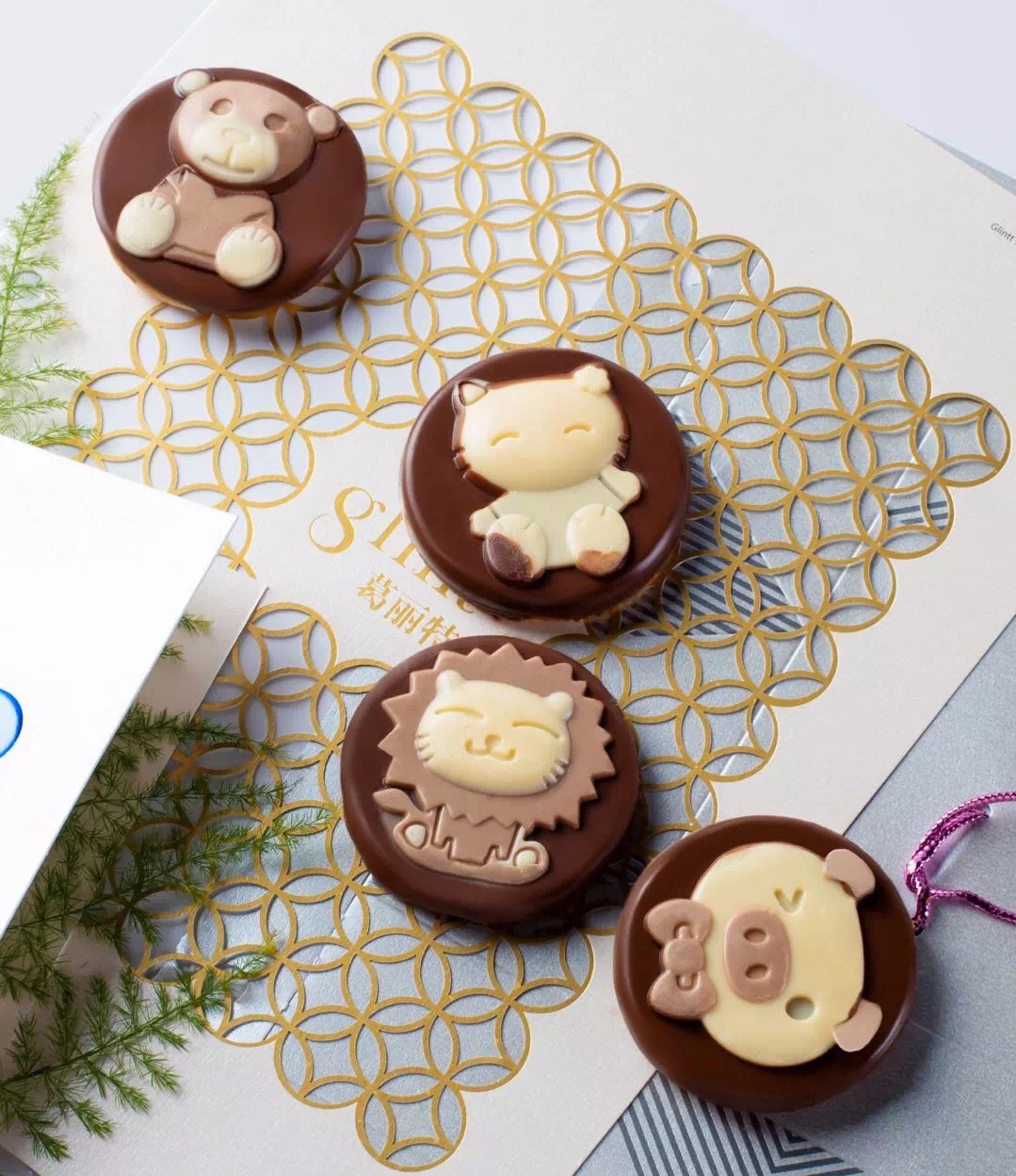 BISCUIT FILLING decoration chocolate line