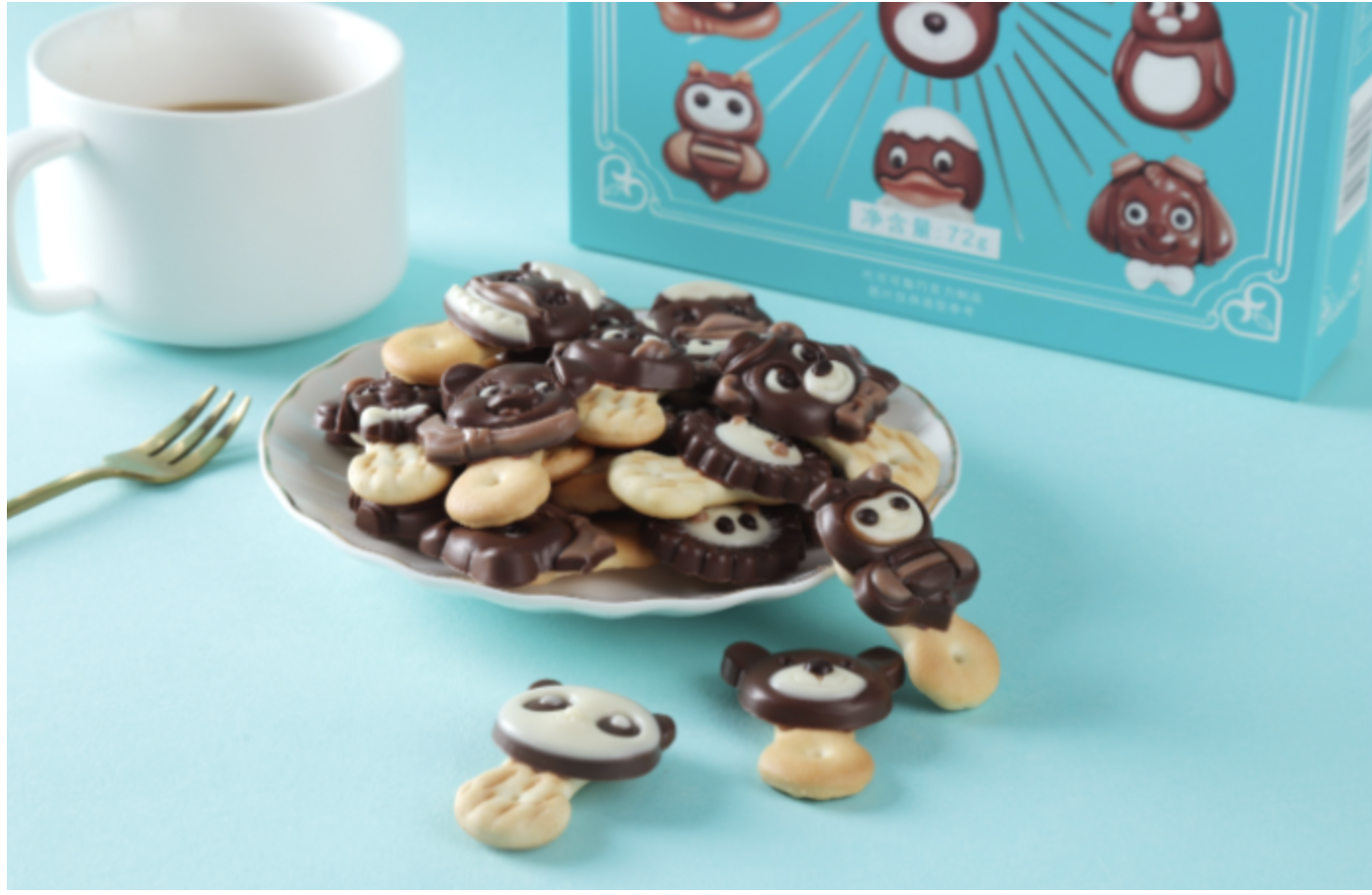 Decoration Biscuit chocolate line & TRAYING(MF-DB)