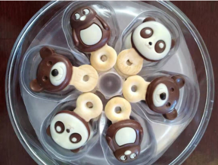 Decoration chocolate line & TRAYING