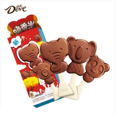 Decoration lollipop chocolate line