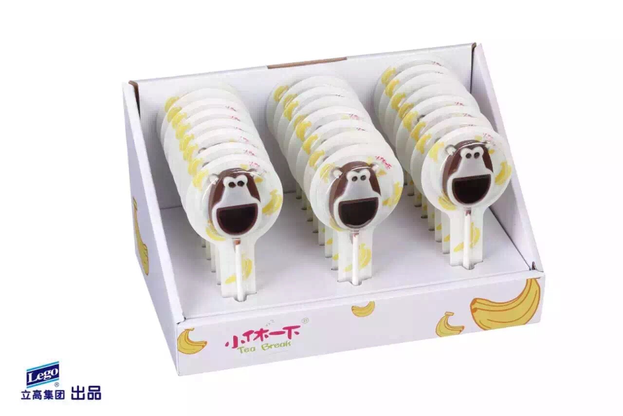 Decoration lollipop chocolate line