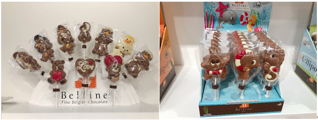 Decoration lollipop chocolate line(MF-DL)