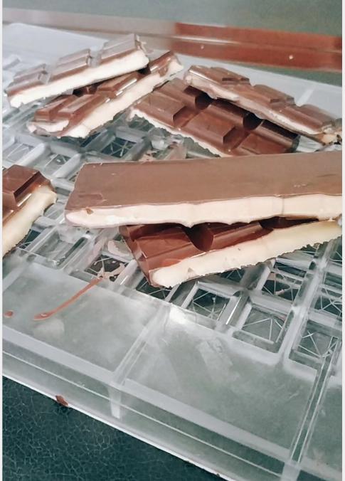 One Shot Caramel filling chocolate line