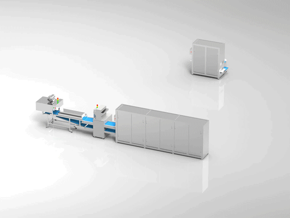 FILLING & Biscuit chocolate shell molding line