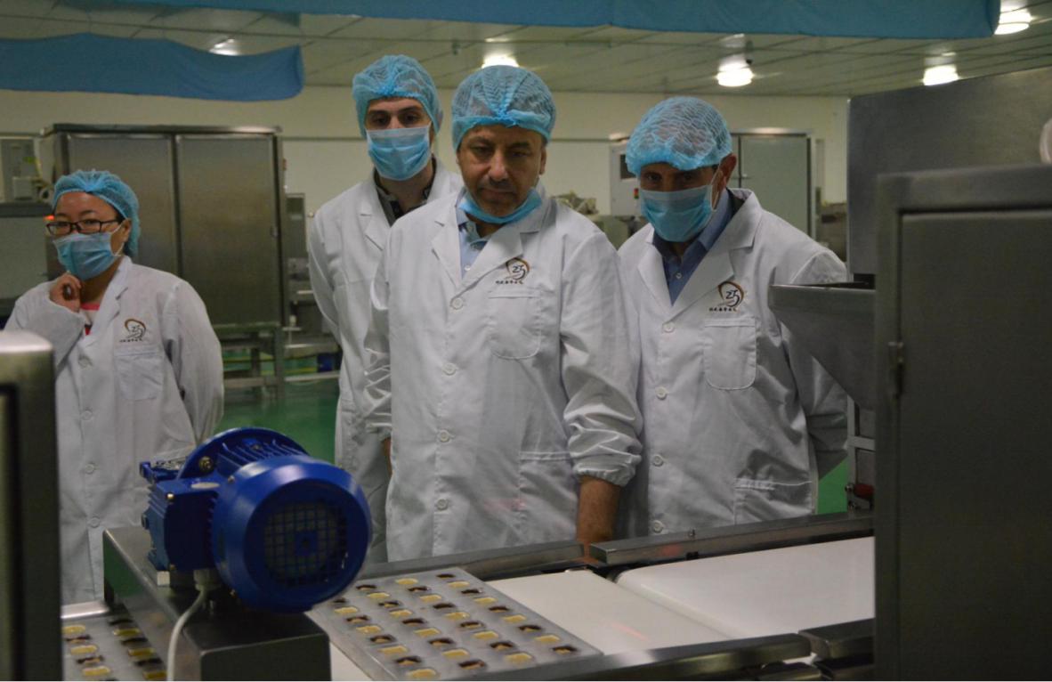 One Shot Caramel filling chocolate line