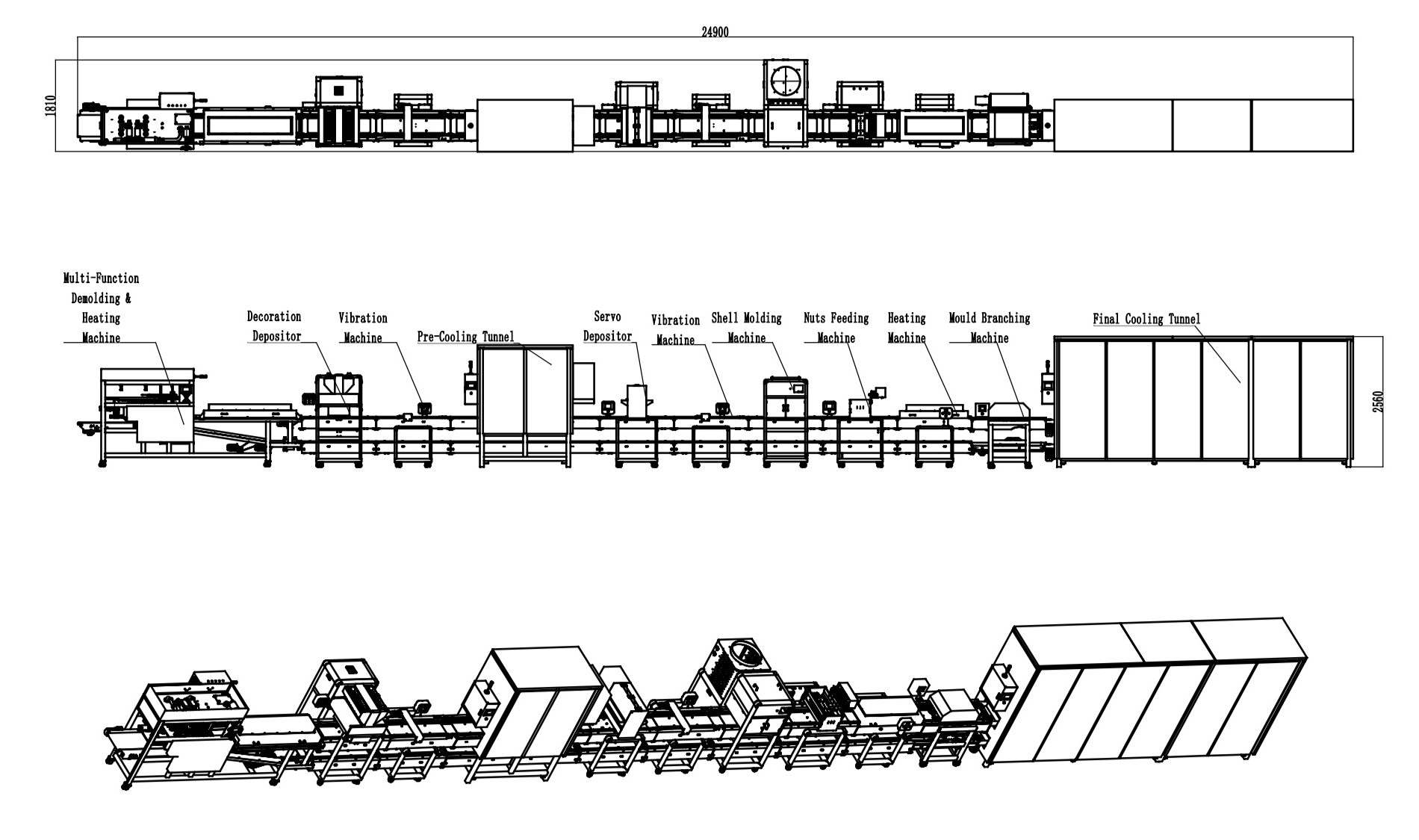 4.Decoration hollow chocolate line (Toy Inside)