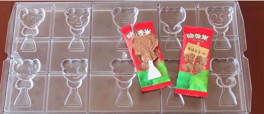 2. Mixture & 2 colors Ice cream Stick chocolate line