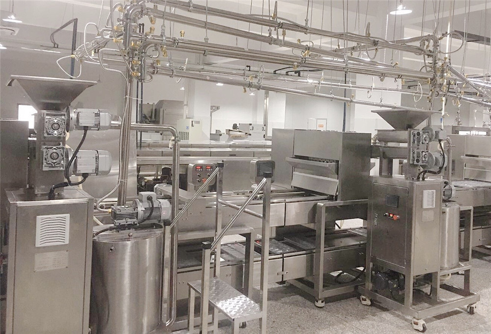 MIXTURE FILLING chocolate shell molding line